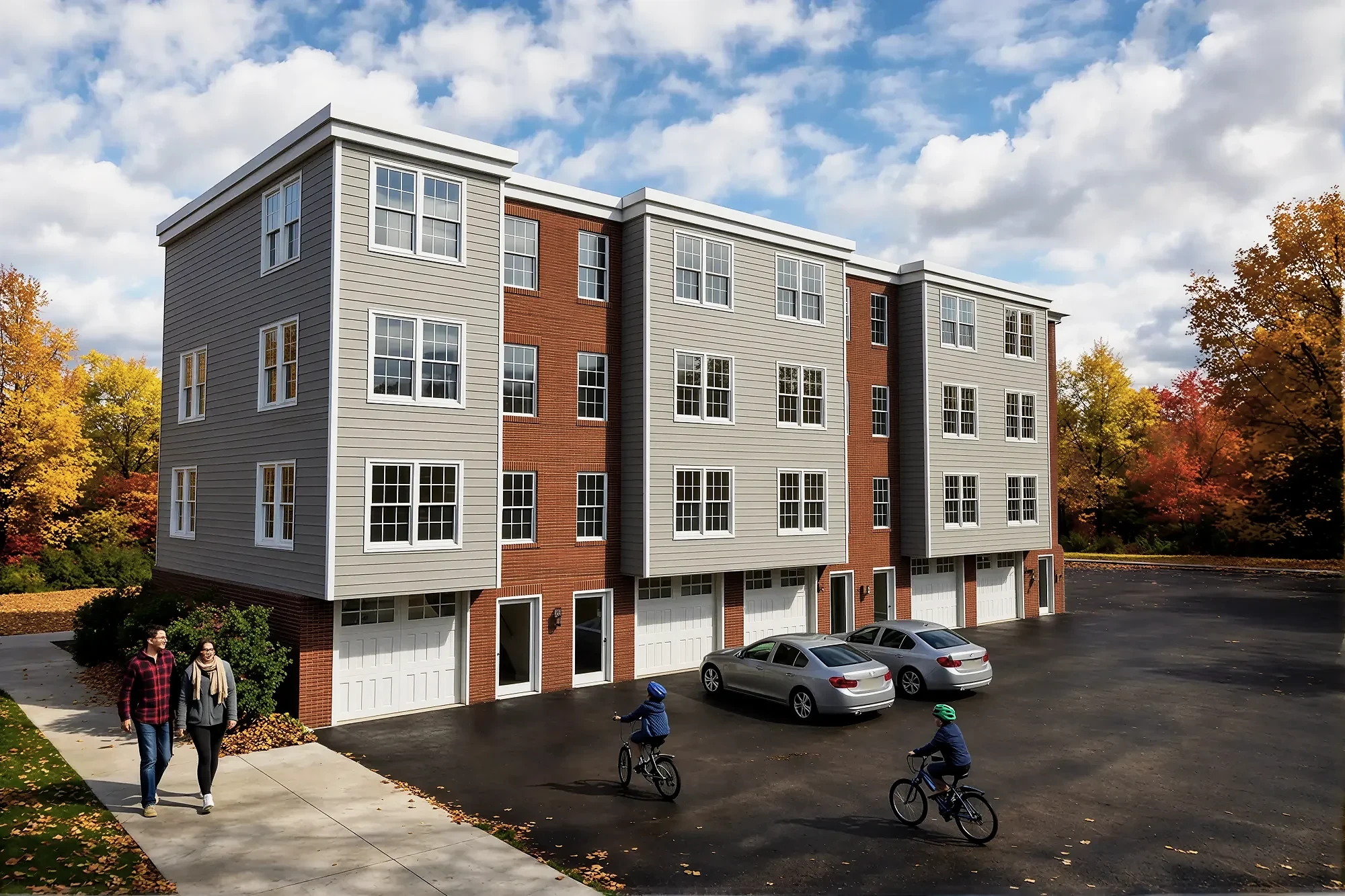 Paris Street, Everett — completed multi-family building